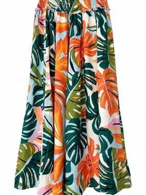 True Destinations Ultra Wide Leg Printed Pants Multicolor - Size XL